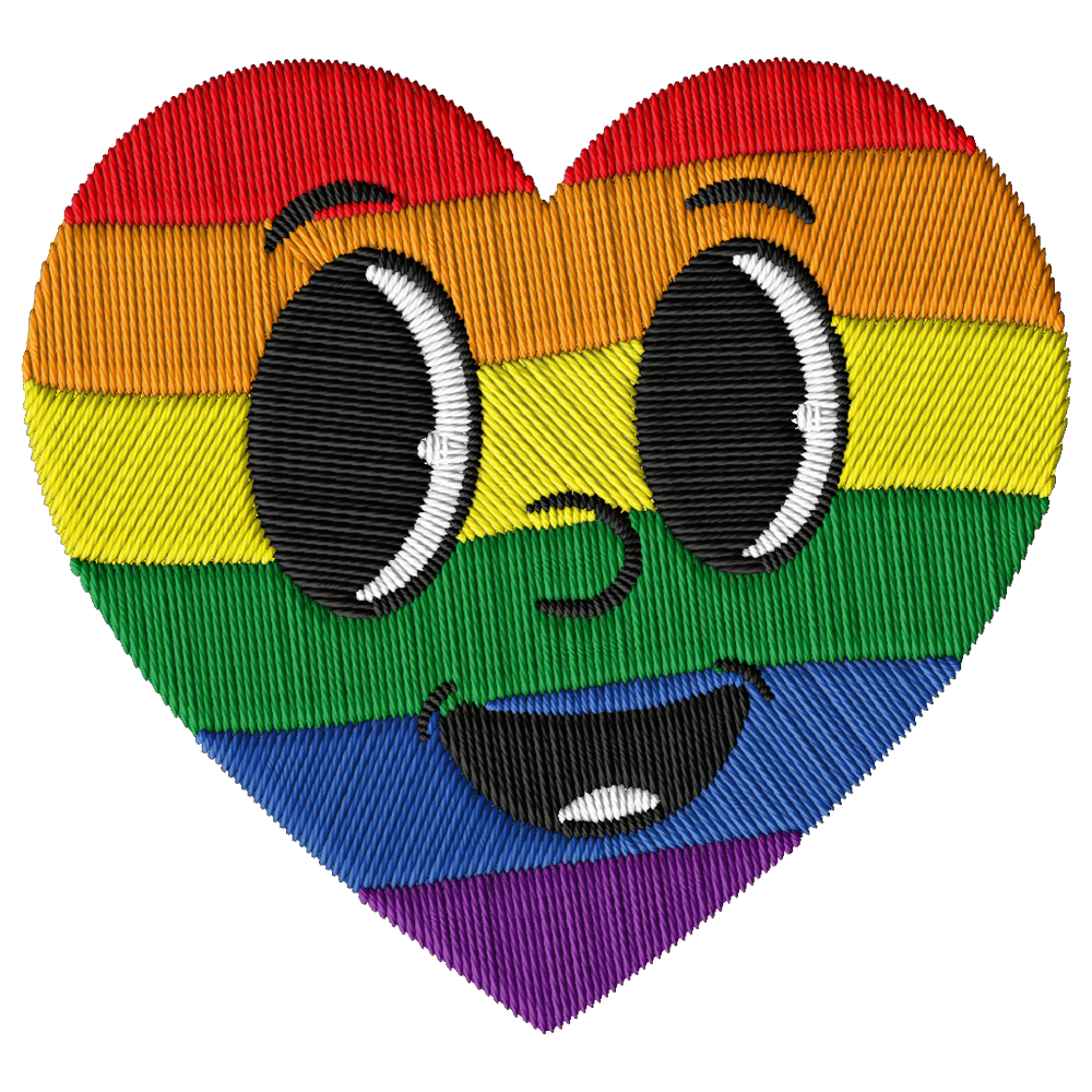 GIGA MEGA SUPER rainbow heart